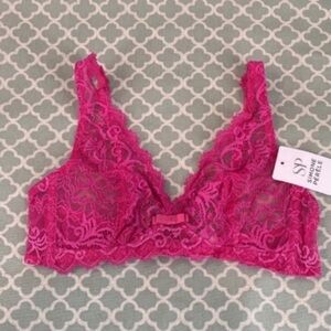Simone Perele Pink Lace Bralette 3/M NWT